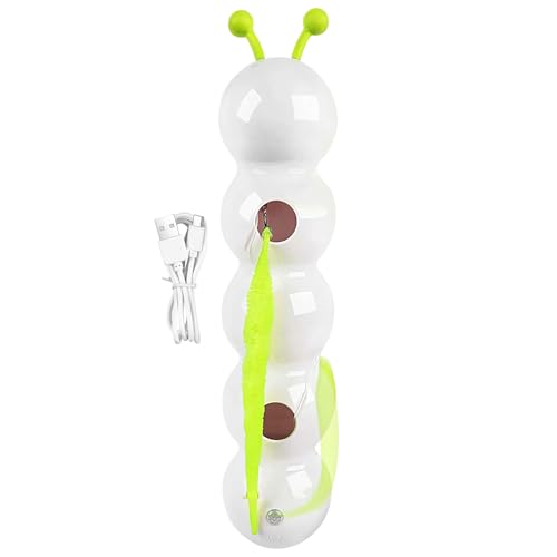 Interaktives Caterpillar Katzenspielzeug, elektrisches Wiggle Wurm-Spielzeug für drinnen und draußen, stimulierendes Spielzeug für Haustiere, zum Jumping, Training, Boredom Relief, Engaging Playful Interaktives Caterpillar Katzenspielzeug, elektrisches Wiggle Wurm-Spielzeug für drinnen und draußen, stimulierendes Spielzeug für Haustiere, zum Jumping, Training, Boredom Relief, Engaging Playful von mivceklw