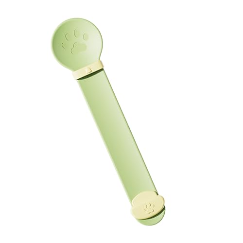 Katzen-Snack-Feeder, tragbar, flüssiger Snack Spoon Dispenser, Nassfutter zum Quetschen, Snacks für Bisque, Katzen-Bar für alle Katzen, Gelb, Grün, Blau, 1 Stück von mivceklw