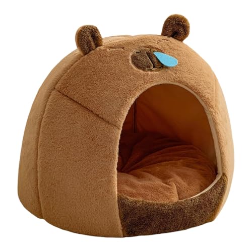 Katzenbett, Design in Form von Capybara, abnehmbarer Bezug, Nest für Haustiere, Nest in Form von Capybara, bequemes Katzennest 14,17 x 13,39 Zoll, um einen warmen Raum zu schaffen Katzenbett, Design in Form von Capybara, abnehmbarer Bezug, Nest für Haustiere, Nest in Form von Capybara, bequemes Katzennest 14,17 x 13,39 Zoll, um einen warmen Raum zu schaffen von mivceklw