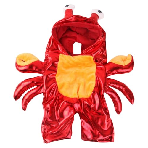 Krabben-Kostüm für Hunde, Halloween-Kostüm für Katzen, Krabben-Outfit für Haustiere, roter Hoodie für Welpen, leicht zu tragen, um Ihren Hund oder Ihre Katze als Kostüm anzuziehen Krabben-Kostüm für Hunde, Halloween-Kostüm für Katzen, Krabben-Outfit für Haustiere, roter Hoodie für Welpen, leicht zu tragen, um Ihren Hund oder Ihre Katze als Kostüm anzuziehen von mivceklw
