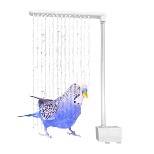 Parrot Shower, Vogeltränke, Käfig für die Dusche, mit automatischem Füllstoff und sicherem Material für Budgies, Lovebirds, Parakeets, oder andere kleine Vögel, 1 Stück von mivceklw