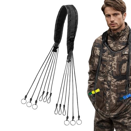Waterfowl Duck Call Lanyard, 12 Rings Hunting Carrier Strap, Multi-Use Accessories for Turkey, Mallard, Squirrel, Geese and Bird, Comfortable Hunting Gear for Outdoor, Waterfowl Enthusiasts Waterfowl Duck Call Lanyard, 12 Rings Hunting Carrier Strap, Multi-Use Accessories for Turkey, Mallard, Squirrel, Geese and Bird, Comfortable Hunting Gear for Outdoor, Waterfowl Enthusiasts von mivceklw