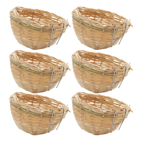 Woven Bird Nest, handgemachte Vogelhäuser, natürliche Hängebetten, Wildlife-Schelter und dekorative Heimakzente für Terrasse, , Garten, 3,94 x 2,36 Zoll Woven Bird Nest, handgemachte Vogelhäuser, natürliche Hängebetten, Wildlife-Schelter und dekorative Heimakzente für Terrasse, , Garten, 3,94 x 2,36 Zoll von mivceklw