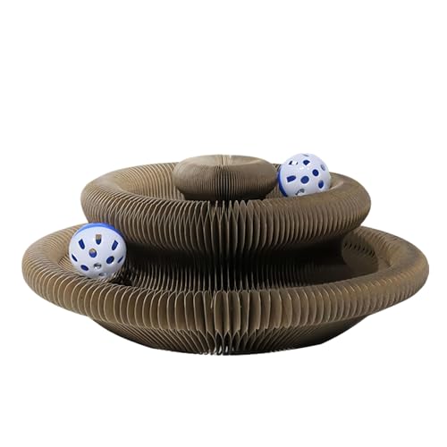mivceklw Cat Scratching Pad, Magnetic Corrugated Scratch Board, Built in Rolling Ball and Lounger Bed Design Claw Care Sturdy Reversible Furniture Protector for Indoor Outdoor Floor Corner Climbing mivceklw Cat Scratching Pad, Magnetic Corrugated Scratch Board, Built in Rolling Ball and Lounger Bed Design Claw Care Sturdy Reversible Furniture Protector for Indoor Outdoor Floor Corner Climbing von mivceklw