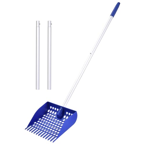 mivceklw Chicken Poop Scooper, Hühnerstreu -Schaufel -Reinigungswerkzeug, Lange Griff Abnehmbarer Schaufel, Geflügelabfallentferner für Stallstalltiere Hühnermüll Abfall Reinigung Sand von mivceklw