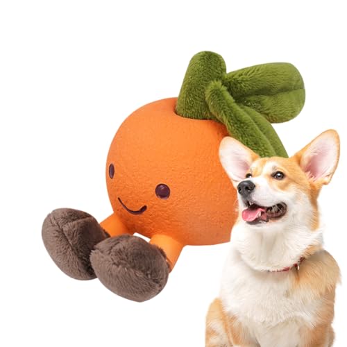 mivceklw Dog Chew Toys, Squeaky Plush Animal, Interaktives Haustierspielzeug, Aggressive Chewers, Stuffed Training Aid für mittelgroße Hunde, Welpen, Indoor-Spielzeug, 40 g, Orange, Gelb, Hellgelb mivceklw Dog Chew Toys, Squeaky Plush Animal, Interaktives Haustierspielzeug, Aggressive Chewers, Stuffed Training Aid für mittelgroße Hunde, Welpen, Indoor-Spielzeug, 40 g, Orange, Gelb, Hellgelb von mivceklw