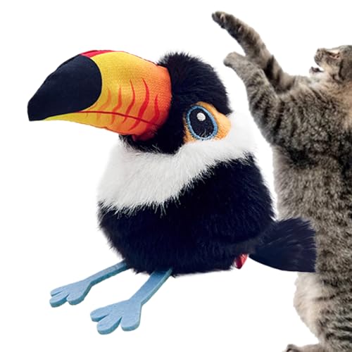 mivceklw Flatterndes Vogel Katzenspielzeug - Wiederaufladbares zwitscherndes interaktives Katzenspielzeug - Berührungsaktiviert USB-Aufladbar Für Kätzchen Selbstspiel Jagd Bewegung mivceklw Flatterndes Vogel Katzenspielzeug - Wiederaufladbares zwitscherndes interaktives Katzenspielzeug - Berührungsaktiviert USB-Aufladbar Für Kätzchen Selbstspiel Jagd Bewegung von mivceklw