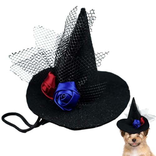 mivceklw Hut für Hunde, Hexenhut für Katzenkostüm, verstellbar, für Tiere, Partys, Cosplay, Familientreffen von mivceklw