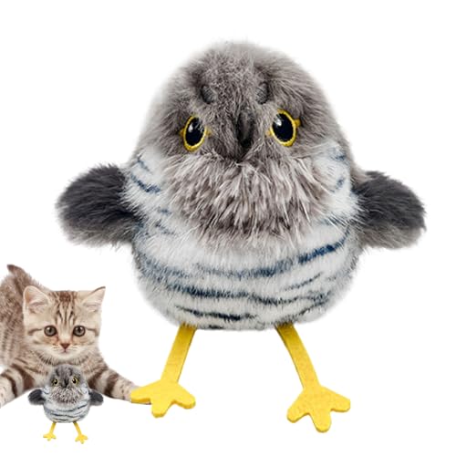 mivceklw Interaktives Zwitschernder Vogel Katzenspielzeug - Interaktives Katzenspielzeug Mit Flattern Und Zwitschern | Berührungsaktiviert und USB-Aufladbar zum Alleinspielen für Katzenwelpen gegen mivceklw Interaktives Zwitschernder Vogel Katzenspielzeug - Interaktives Katzenspielzeug Mit Flattern Und Zwitschern | Berührungsaktiviert und USB-Aufladbar zum Alleinspielen für Katzenwelpen gegen von mivceklw