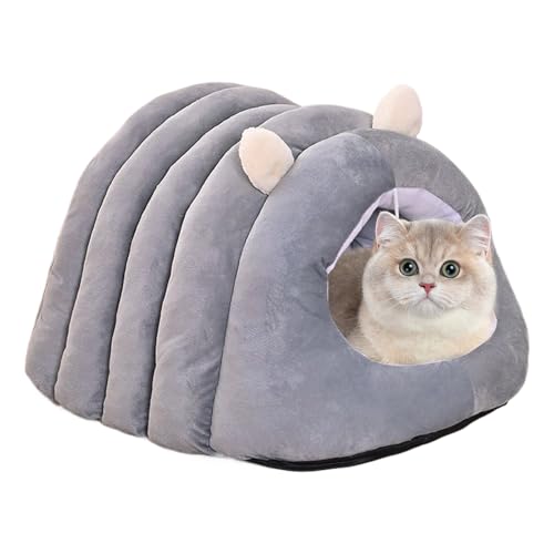 mivceklw Kätzchenbett Höhle, Katzenhaus Schlafplatz, Gemütliches Nest Für Kleintiere Welpen Kätzchen Schlafzimmer Wohnzimmer Zuhause Spielbereich von mivceklw