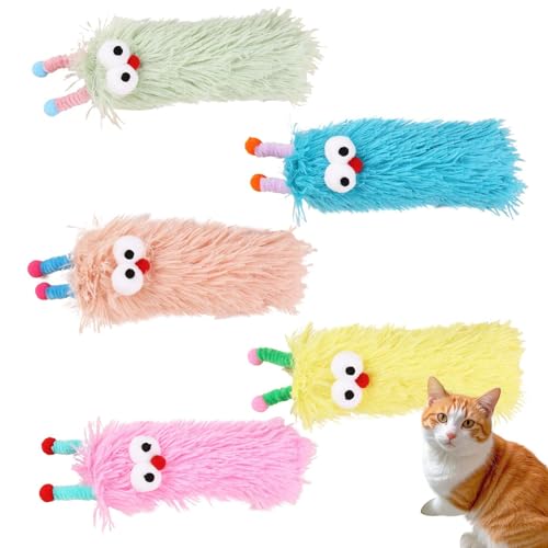 mivceklw Soft Cat Plush, Interactive Kitten Toy, Extra Soft Teething Doll, Soothing Caterpillar with Catnip, Chew Pillow for Indoor Playtime, 40 x 10 cm mivceklw Soft Cat Plush, Interactive Kitten Toy, Extra Soft Teething Doll, Soothing Caterpillar with Catnip, Chew Pillow for Indoor Playtime, 40 x 10 cm von mivceklw