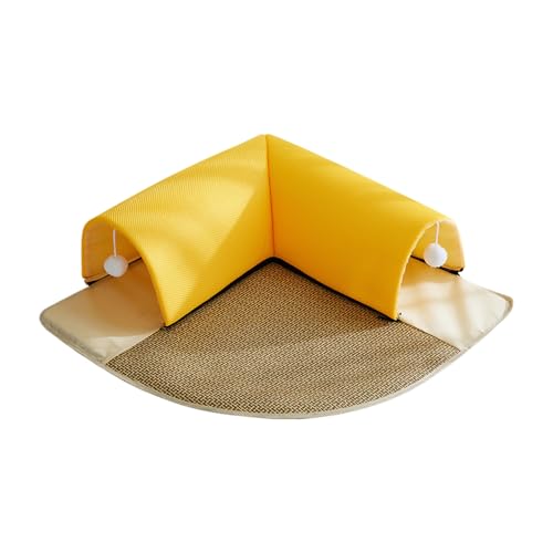 mivceklw Tunnel Cat Bed Cave, 2-in-1 Cozy Cushion Tunnel for Small Pets, Washable Foldable Hideaway with Removable Soft Mat for Indoor Apartment, Travel, or Resting Perch Use von mivceklw