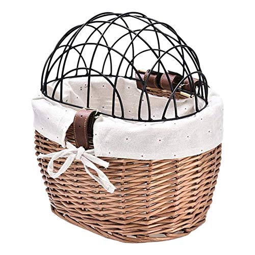 moctuntyrp Katze Hund Fahrrad Vorne Lenker Korb Haustiere Sitz Handgewebte Wicker Rennrad Fahrrad Korb Haustier Katze Hund TräGer moctuntyrp Katze Hund Fahrrad Vorne Lenker Korb Haustiere Sitz Handgewebte Wicker Rennrad Fahrrad Korb Haustier Katze Hund TräGer von moctuntyrp