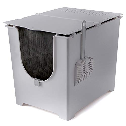 Modkat Flip Litter Box Kit Includes Scoop and Reusable Tarp Liner - Gray von modkat