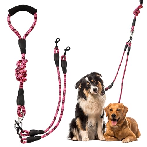 Doppelleine für Kleine und Mittlere Hunde, Anti-Tangle Dog Leash, Abnehmbare Hundeleine, 1,5 Meter Lang, 1 Stück Set Doppelleine für Kleine und Mittlere Hunde, Anti-Tangle Dog Leash, Abnehmbare Hundeleine, 1,5 Meter Lang, 1 Stück Set von momgyaamz