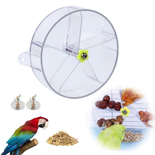 Papageienspielzeug, Acryl Spielzeug Wellensittich, Drehbar Vogel Kauspielzeug, Wellensittich Zubehör für Futtersuche, Vogel Spielzeug Hängendes, Nymphensittich Intelligenz Spielzeug, Transparente Papageienspielzeug, Acryl Spielzeug Wellensittich, Drehbar Vogel Kauspielzeug, Wellensittich Zubehör für Futtersuche, Vogel Spielzeug Hängendes, Nymphensittich Intelligenz Spielzeug, Transparente von momgyaamz