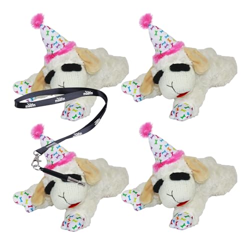 4 Stück Pet Training Edelstahl Clicker WHI und Lamm Chop mit Geburtstagshut Hundespielzeug von moofin