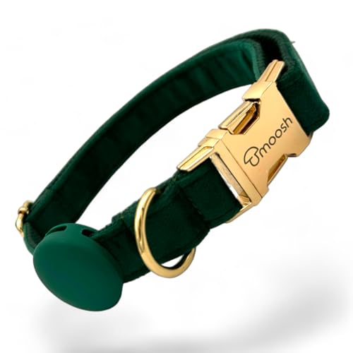 Luxus-Hundehalsband aus Samt mit Airtag-Halterung - Eleganz & Sicherheit für Ihren Vierbeiner in Allen Größen Luxus-Hundehalsband aus Samt mit Airtag-Halterung - Eleganz & Sicherheit für Ihren Vierbeiner in Allen Größen von moosh