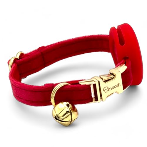 Luxus-Katzenhalsband aus Samt mit Airtag-Halterung - Eleganz & Sicherheit für Ihren Vierbeiner in Allen Größen Luxus-Katzenhalsband aus Samt mit Airtag-Halterung - Eleganz & Sicherheit für Ihren Vierbeiner in Allen Größen von moosh