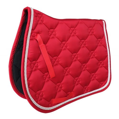 mophrati Bestes Satteltaschenkissen für Pferde – Innenfutter aus Baumwollgewebe mit Gittermuster, Allzweck Sattelunterlage aus Polyester, Dressur Sattelunterlage, Rot mophrati Bestes Satteltaschenkissen für Pferde – Innenfutter aus Baumwollgewebe mit Gittermuster, Allzweck Sattelunterlage aus Polyester, Dressur Sattelunterlage, Rot von mophrati