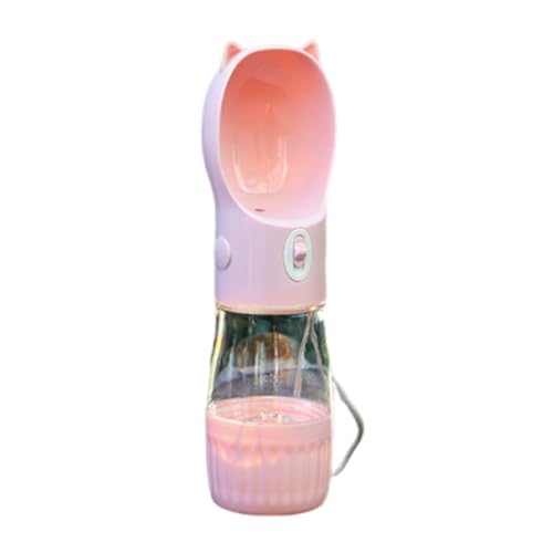 mophrati Hundeausflug Wasserspender, Praktische Auslaufsichere Trinkflasche, 3 in 1 für Hunde und auf Reisen Einfach, Rosa mophrati Hundeausflug Wasserspender, Praktische Auslaufsichere Trinkflasche, 3 in 1 für Hunde und auf Reisen Einfach, Rosa von mophrati