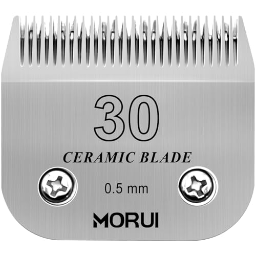 morui 30 Schnittlängen, 0,5 mm, abnehmbare Keramik-Klingen für Haustiere, kompatibel mit den meisten Andis, Oster A5 Wahl KM Series Schermaschinen morui 30 Schnittlängen, 0,5 mm, abnehmbare Keramik-Klingen für Haustiere, kompatibel mit den meisten Andis, Oster A5 Wahl KM Series Schermaschinen von morui