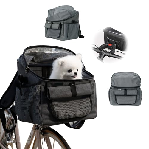 Haustier-Fahrradkorb,Atmungsaktive Hundefahrradkorb Vorn,Welpenfahrradtasche mit Lenkeradapter,Abnehmbare Hunde Fahrrad Korb,Fahrradtasche für kleine Hundekatzenwelpen,Traglast bis zu 5kg Haustier-Fahrradkorb,Atmungsaktive Hundefahrradkorb Vorn,Welpenfahrradtasche mit Lenkeradapter,Abnehmbare Hunde Fahrrad Korb,Fahrradtasche für kleine Hundekatzenwelpen,Traglast bis zu 5kg von mumisuto