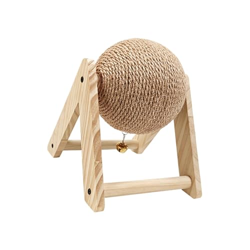 Kaninchen Kratzspielzeug mit Glocke - Langlebig & Kratzfest Bunny Kratzball Tragbares Kauspielzeug für Kaninchen Chinchillas (Groß) von munufe