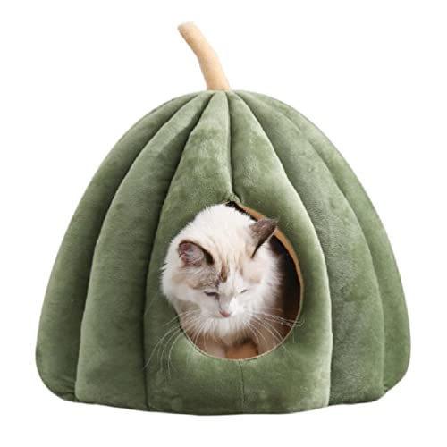 Warmes Katzenhöhlenbett für Innenkatzen, waschbar, selbstwärmende Betten, beruhigendes, flauschiges Zelthaus für kleine Hunde, rutschfeste Unterseite, warmes Katzenbett, Höhle, Zelthaus, kleine und von museourstyty