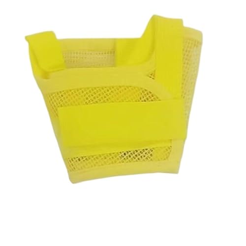 Golden Retriever & Teddy Hundemaulkorb – Anti-Bell-Kaumaske mit Trinkloch für kleine, mittelgroße Hunde (Gelb, XL) von muzoira