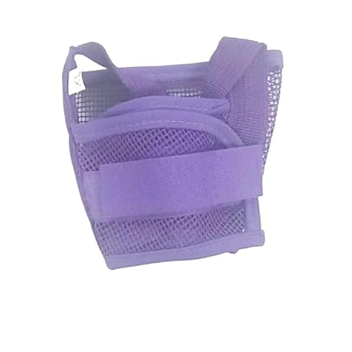 Golden Retriever & Teddy Hundemaulkorb – Anti-Bell-Kaumaske mit Trinkloch für kleine, mittelgroße Hunde (Lila, XL) von muzoira
