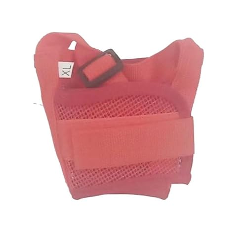 Golden Retriever & Teddy Hundemaulkorb – Anti-Bell-Kaumaske mit Trinkloch für kleine, mittelgroße Hunde (Rot, XL) von muzoira