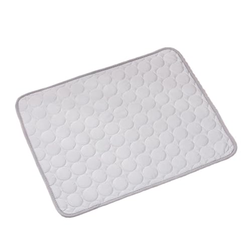 Ice-Sliky Kühlkissen für Hunde, atmungsaktive Polyester-Haustiermatte und Kissen für den Sommer und Herbst (Grau, S) von muzoira