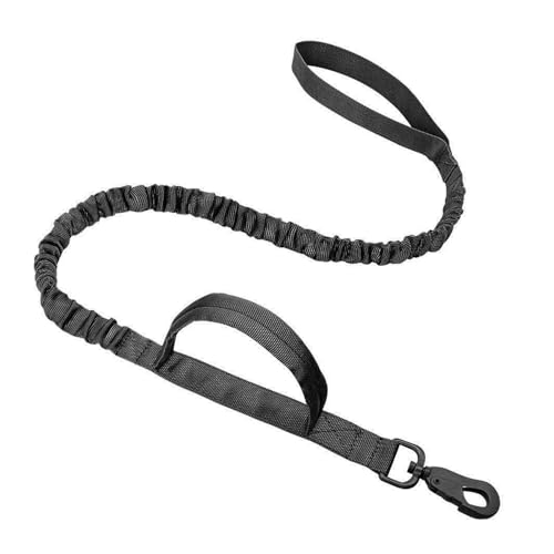 Verstellbares taktisches Hundegeschirr, keine Ziehweste für Dobermann/Deutscher Schäferhund (schwarzes Traktionsseil, Größe M) von muzoira