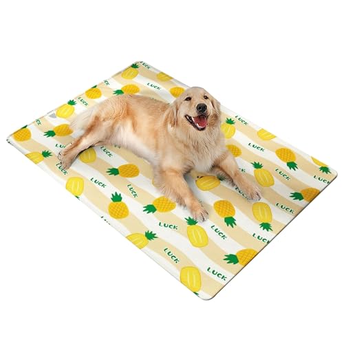 muzoira Kühlmatte für Hunde und Katzen – Sommer-Eiskissen-Bett mit Gel-Eisbeutel für heißes Wetter (Süßanas, 85 x 120 cm) von muzoira