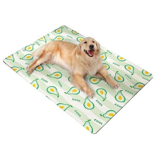 muzoira Kühlmatte für Hunde und Katzen – Sommer-Eiskissen-Bett mit Gel-Eisbeutel für heißes Wetter zum Schlafen (Sweetbutter, 65 x 90 cm) von muzoira