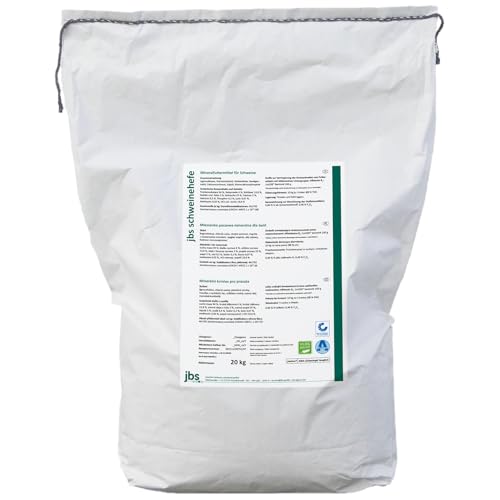 JBS Schweinehefe – Lebendhefe mit 2 × 10¹² KBE/kg für Ferkel, Mast- & Zuchtschweine | Fördert Darmflora, Futteraufnahme & Leistung | Mit Saccharomyces cerevisiae | 20 kg Sack von mymom