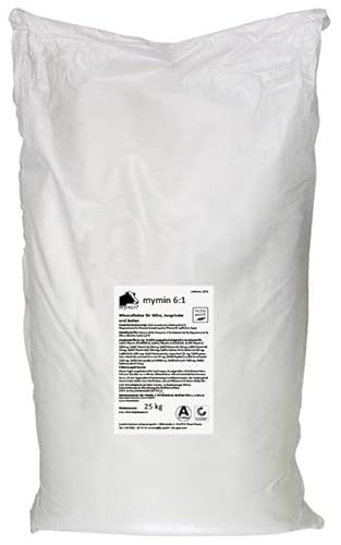 MyMin 6:1 Mineralfutter – Ca:P = 6:1 für Milchkühe, Hochleistungskühe & Transitkühe | Mit Lebendhefe, Biotin & Selen | Für Pansen, Fruchtbarkeit & Zellschutz | 25 kg Sack von mymom