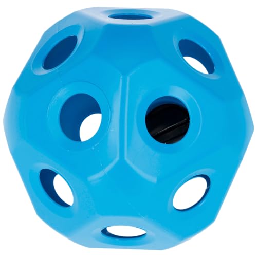 mymom Snack & Play Ball – Beschäftigungsball mit Futteröffnung für Kälber, Pferde & Schweine | Robust, hygienisch & rollbar | Fördert Aktivität & Tierwohl | Ø 25 cm | Fressball aus Kunststoff von mymom