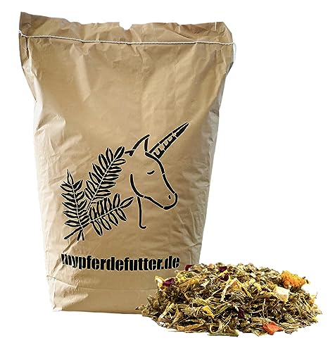 Natur PUR Pferdemüsli - Wiesenglück - Getreide- & luzernefrei - 100% Natur PUR ohne Zusätze und Melasse - besonders schmackhaft - mit Weißdorn und Kamillenblüten (4.000 g) von mypferdefutter