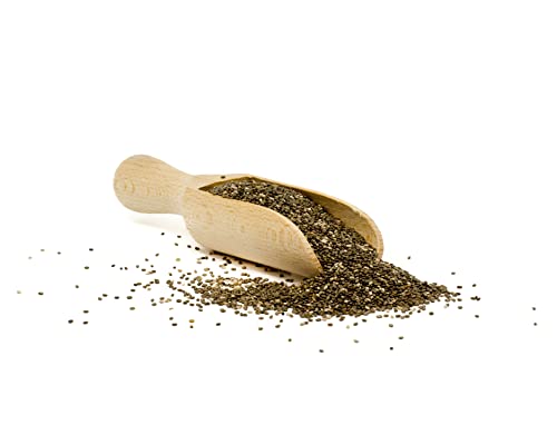 mypferdefutter Chia Samen schwarz - 100% Natur PUR ohne Zusätze - unterstützt Haut, Fell, Hufe & Verdauung - enthält ungesättigte Fettsäuren (Omega 3 & 6) (1000g) von mypferdefutter