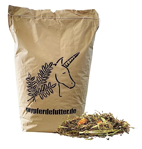 mypferdefutter Senior-Futter getreidefrei - mit Hanfsamen, Leindotter und Weißdorn- 12kg - 100% Natur PUR - besonders schmackhaftes Pferdefutter - speziell für ältere Pferde von mypferdefutter