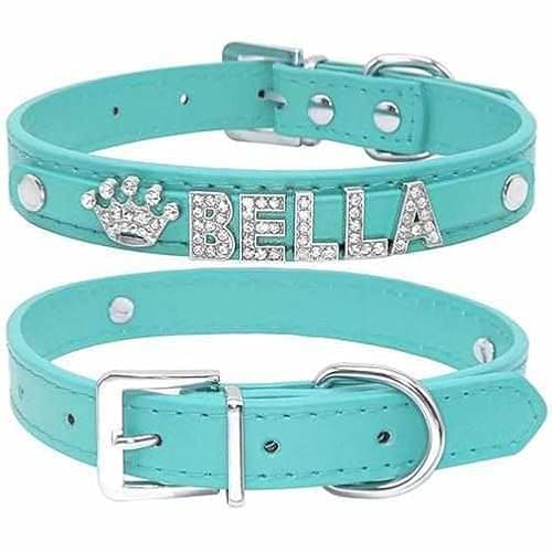 Edles Hundehalsband mit Glitzersteinen – Luxuriöses Design für Hunde – Verstellbar, Komfortabel & Stilvoll – Perfekt für Modebewusste Hunde und Besondere Anlässe Türkis/L 36-46cm Edles Hundehalsband mit Glitzersteinen – Luxuriöses Design für Hunde – Verstellbar, Komfortabel & Stilvoll – Perfekt für Modebewusste Hunde und Besondere Anlässe Türkis/L 36-46cm von mypfote.com
