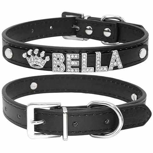 Edles Hundehalsband mit Glitzersteinen – Luxuriöses Design für Hunde – Verstellbar, Komfortabel & Stilvoll – Perfekt für Modebewusste Hunde und Besondere Anlässe Schwarz/S 27-33cm Edles Hundehalsband mit Glitzersteinen – Luxuriöses Design für Hunde – Verstellbar, Komfortabel & Stilvoll – Perfekt für Modebewusste Hunde und Besondere Anlässe Schwarz/S 27-33cm von mypfote.com