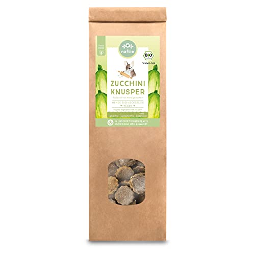 naftie Bio Leckerlies Zucchini Knusper Hundekekse - nur für artige Hunde - Hundeleckerli mit Buchweizenmehl - glutenfrei, handgebacken - 150g von naftie