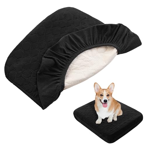 nanbowang Wasserdichter Haustierbettbezug, gesteppter Hunde-Kissenbezug, Polyester-Material, leicht zu entfernen, Größe 32 x 44 x 6, Schwarz nanbowang Wasserdichter Haustierbettbezug, gesteppter Hunde-Kissenbezug, Polyester-Material, leicht zu entfernen, Größe 32 x 44 x 6, Schwarz von nanbowang