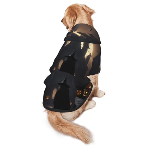 Halloween-Gothic-Hunde-Kapuzenpullover für mittelgroße und große Hunde, warmes, weiches Haustier-Sweatshirt, leicht zu tragender Pullover Halloween-Gothic-Hunde-Kapuzenpullover für mittelgroße und große Hunde, warmes, weiches Haustier-Sweatshirt, leicht zu tragender Pullover von nanger