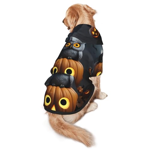 Halloween-Kapuzenpullover für mittelgroße und große Hunde, warm, weich, leicht zu tragender Pullover von nanger