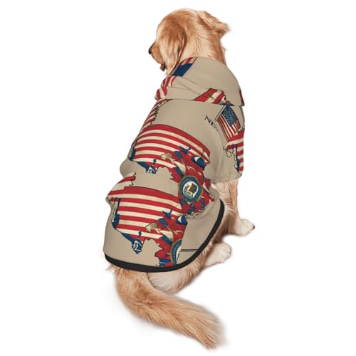 Hunde-Kapuzenpullover für mittelgroße und große Hunde, warmes, weiches Haustier-Sweatshirt, leicht zu tragende Kleidung Hunde-Kapuzenpullover für mittelgroße und große Hunde, warmes, weiches Haustier-Sweatshirt, leicht zu tragende Kleidung von nanger