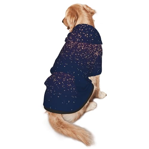 Hunde-Kapuzenpullover für mittelgroße und große Hunde, warmes, weiches Haustier-Sweatshirt, leicht zu tragender Pullover, Marineblau von nanger